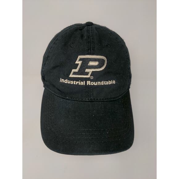Purdue Slideback Hat Embroidered Logo Black Industrial Roundtable - Picture 3 of 10
